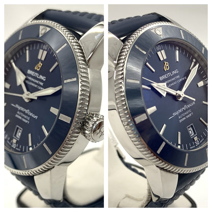 Breitling Ab2020 Navy Case Size 50Mm Band Size 16Cm Men'S Used Watch #2414