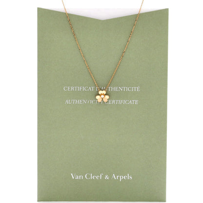 Van Cleef & Arpels Frivole Pendant Necklace 18K Yellow Gold And Diamond Mini
