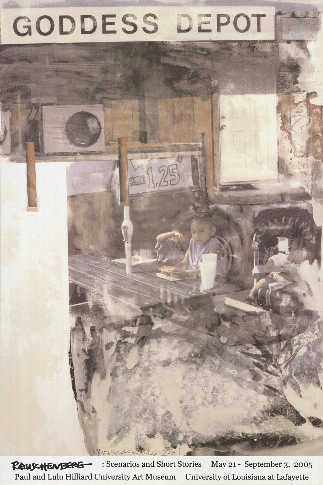 Robert Rauschenberg Goddess Depot " Offset Lithograph Pop Art Purpl