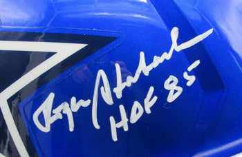 Roger Staubach Signed/Inscribed Cowboys Flash Rep