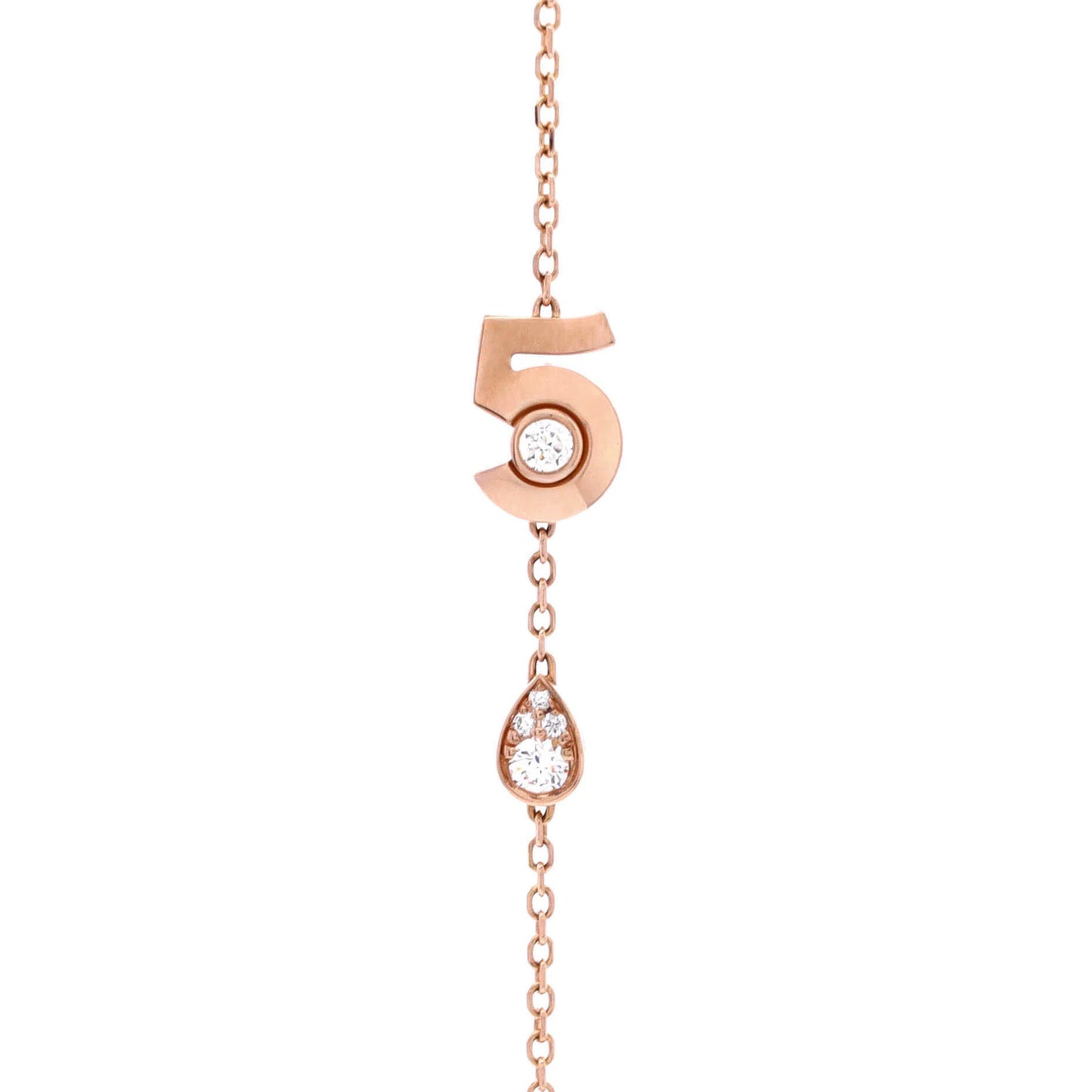 Chanel Extrait De No.5 Bracelet 18K Beige Gold With Diamonds