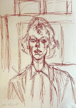 Alberto Giacometti Lithograph Coa Signed Hand Numbered In Pencil