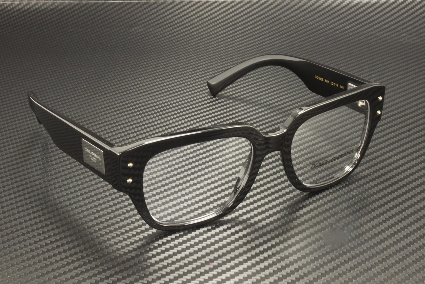 DOLCE & GABBANA DG3405 501 Black Men's 54 mm Eyeglasses