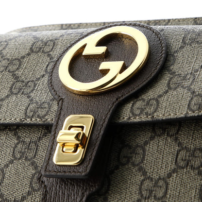 Gucci Blondie Flap Pocket Belt Bag Gg Coated Canvas