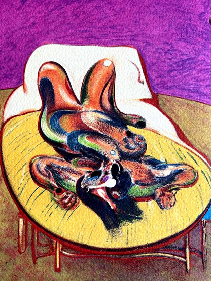 Francis Bacon Lithograph Coa Signed In Pen