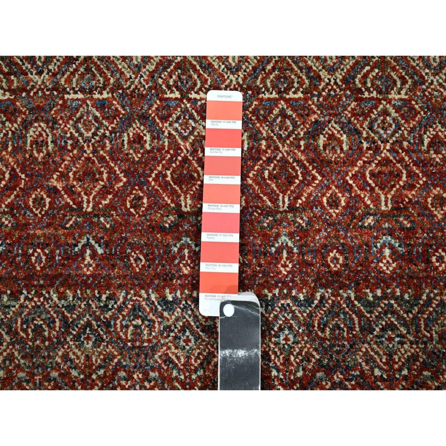 2'7"X10'2" Red Kohinoor Herat Pattern Soft Wool Hand Knotted Runner Rug