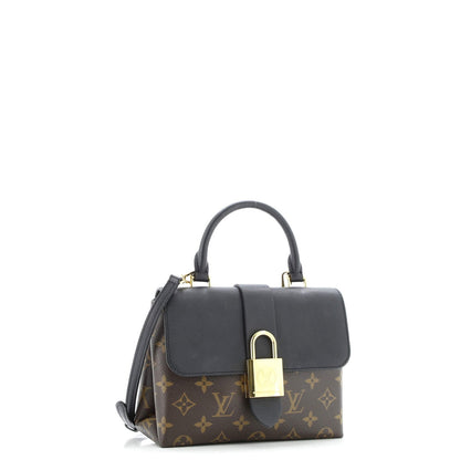 Louis Vuitton Locky Handbag Monogram Canvas With Leather Bb