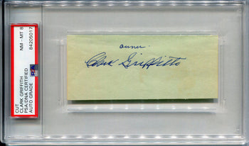 Clark Griffith Autographed Cut (Psa & Jsa)