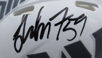 London Fletcher Signed Salute To Service Mini Helmet Commanders Jsa 194007