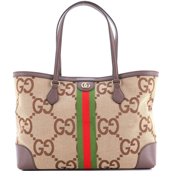 Gucci Ophidia Shopping Tote Jumbo Gg Canvas Medium