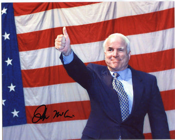 John Mccain Autographed 8X10 Photo