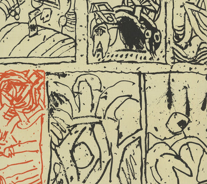 Pierre Alechinsky L'Imagination Prend Le Pouvoir " Offset Lithograph 196