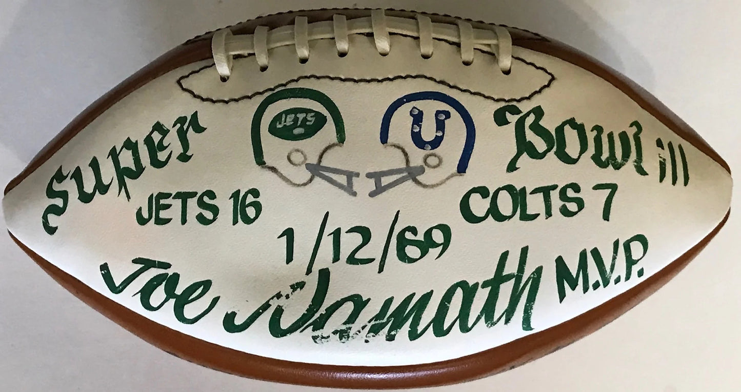 Joe Namath Autographed Wilson Football New York