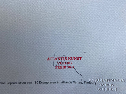 Keith Haring Lithograph Coa Signed In Pen Numbered In Pencil Stamp