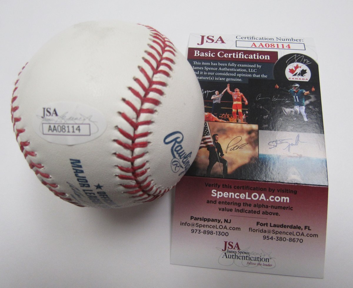Ruly Carpenter Owner 1980 Phillies Signed/Autographed Oml Baseball Jsa 137945