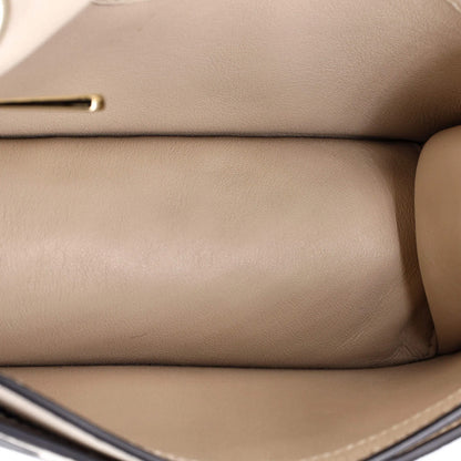 Salvatore Ferragamo Gancini Turnlock Flap Bag Printed Leather Medium