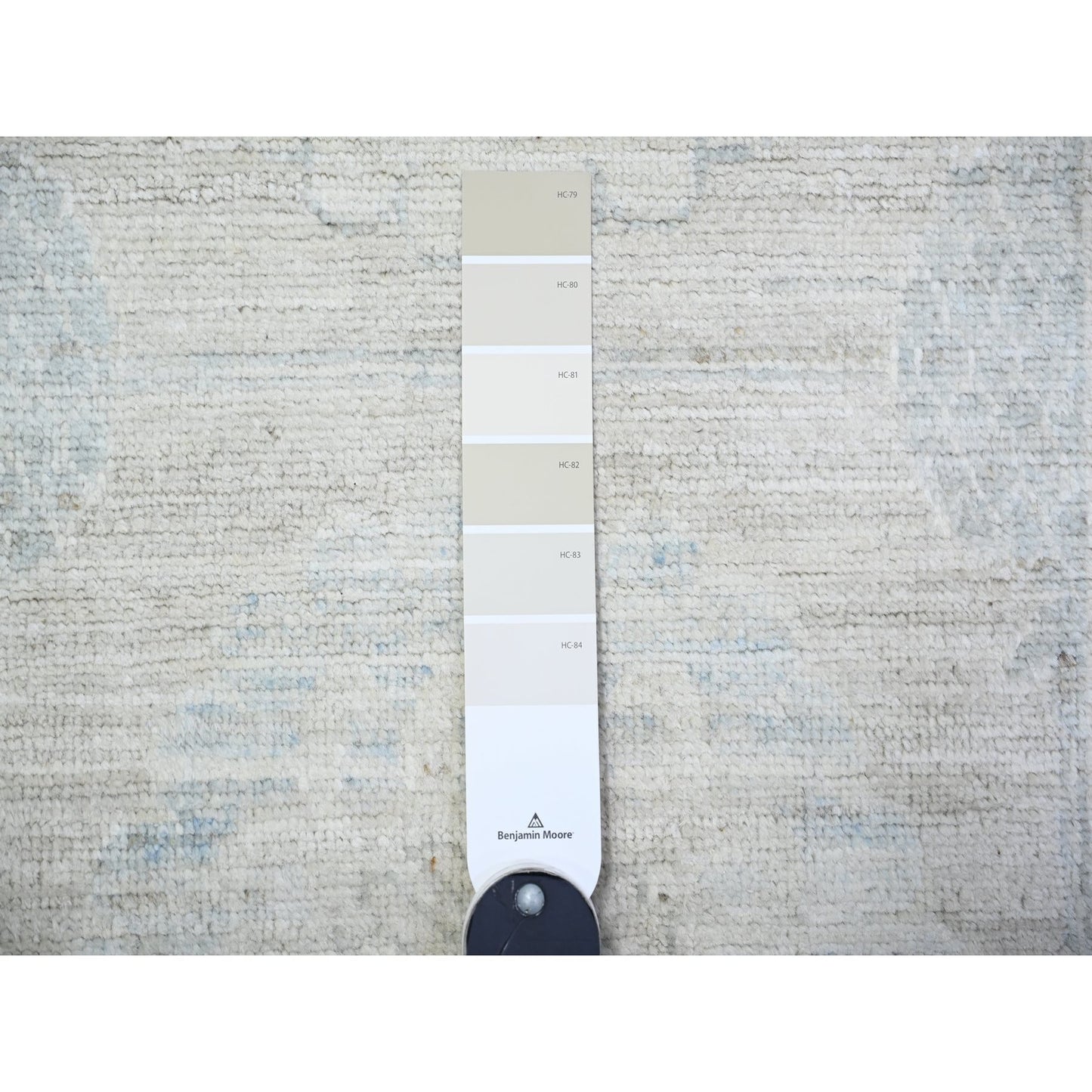 2'10"X15' Timberwolf Gray White Wash Peshawar Hand Knotted Xl Runner Rug