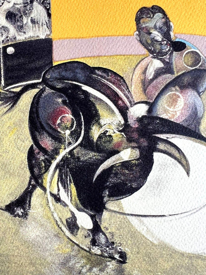 Francis Bacon Lithograph Coa Signed In Pen Numbered In Pencil Certified