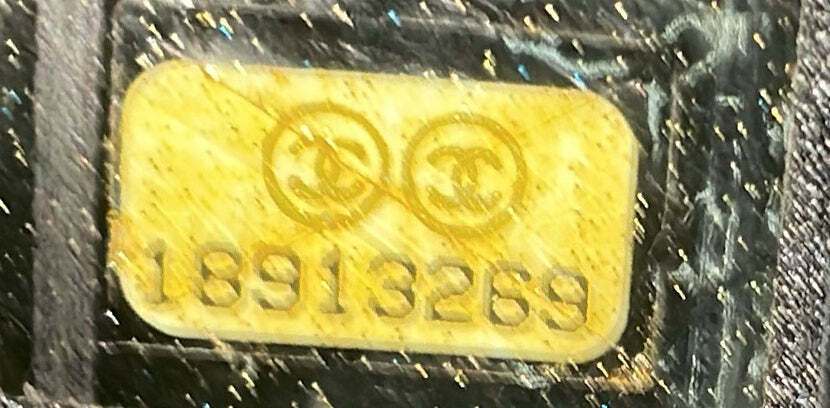 Chanel Boy Flap Bag Chevron Patent Old Medium