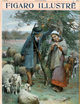 Chasse Defendue By Chialiva For Figaro Illustre 1898 Original Vintage Poster