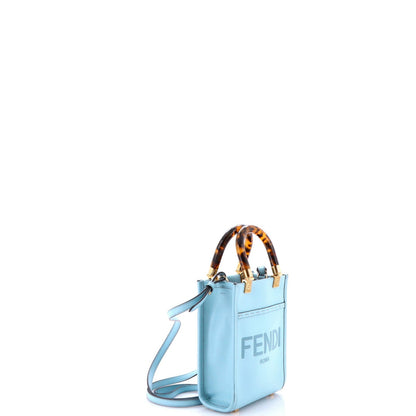 Fendi Sunshine Shopper Tote Leather Mini