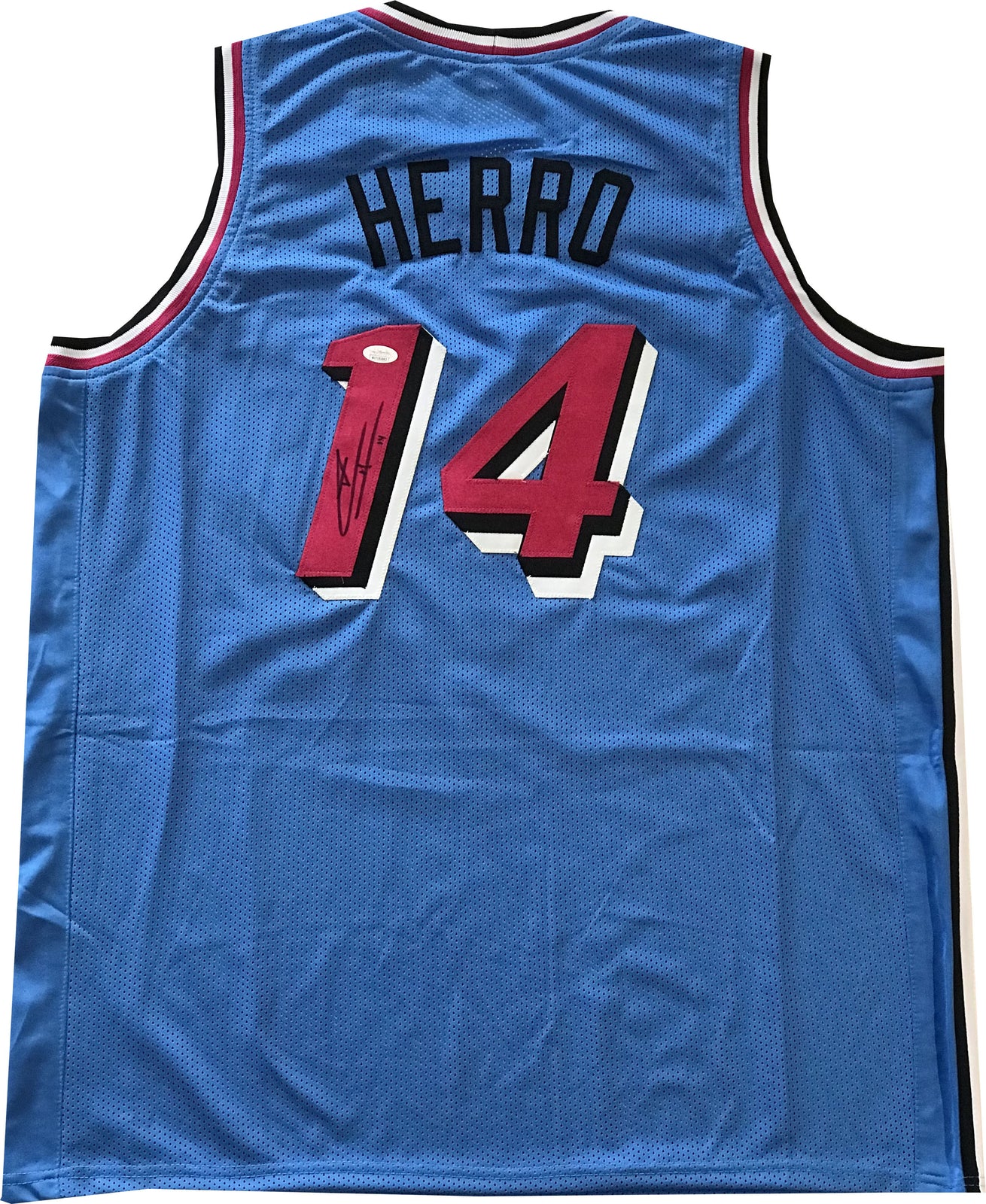 Tyler Herro Autographed Miami Heat Vicewave Custom Jersey (Jsa)