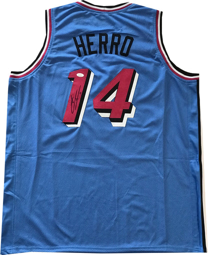 Tyler Herro Autographed Miami Heat Vicewave Custom Jersey (Jsa)