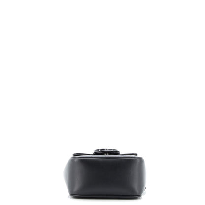 Gucci Gg Marmont Flap Belt Bag Matelasse Leather Mini