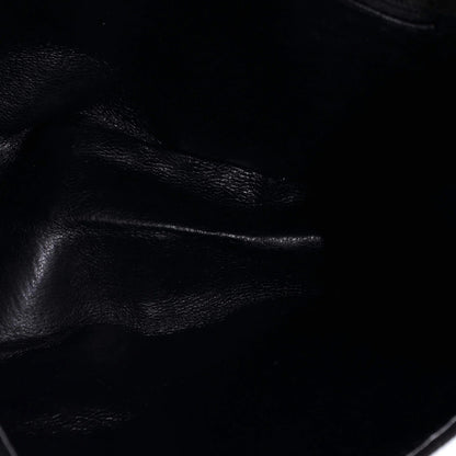 Chanel Vintage Cc Chain Full Flap Bag Quilted Suede Small