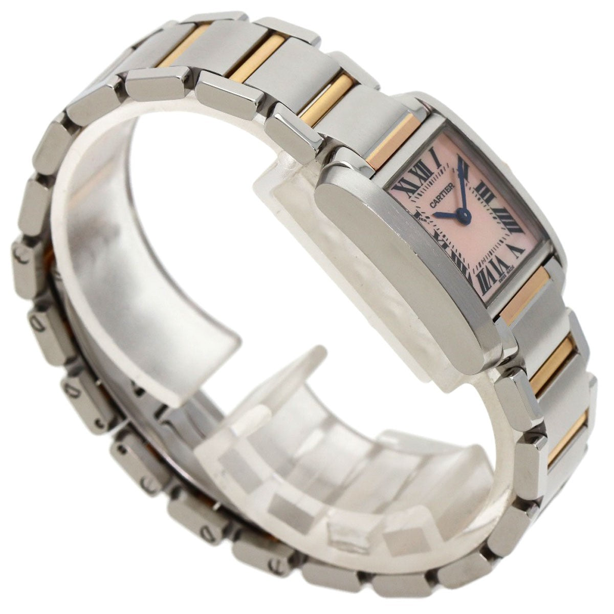 SSxK18PG CARTIER Tank francaise SM Watches W51027Q4 Stainless Steel/