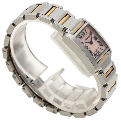 SSxK18PG CARTIER Tank francaise SM Watches W51027Q4 Stainless Steel/