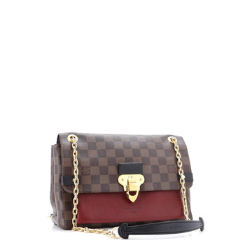Louis Vuitton Vavin Handbag Damier With Leather Pm