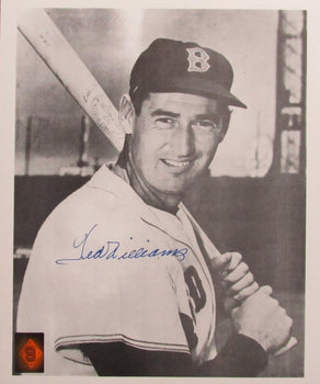 Ted Williams Hof Signed/Autographed 11X14 B/W