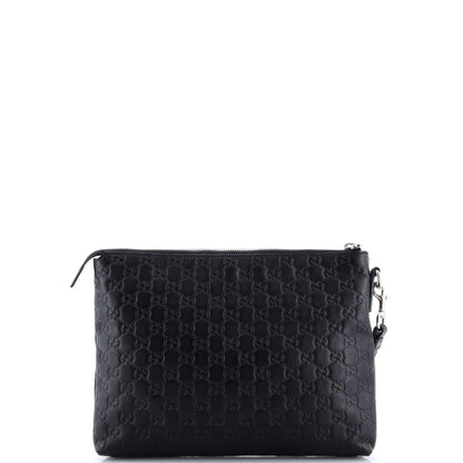 Gucci Signature Soft Wristlet Guccissima Leather
