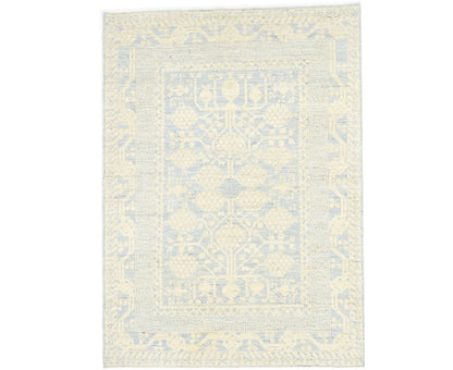 Handmade Khotan Rug Floral Classic Oushak