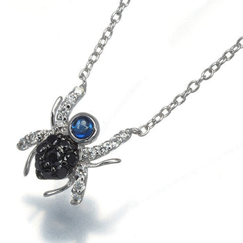 Ponte Vecchio Necklace Sapphire Black&Clear