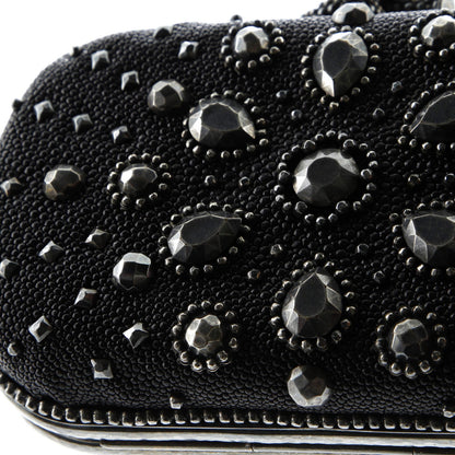 Bottega Veneta Box Knot Clutch Embellished Stingray Small