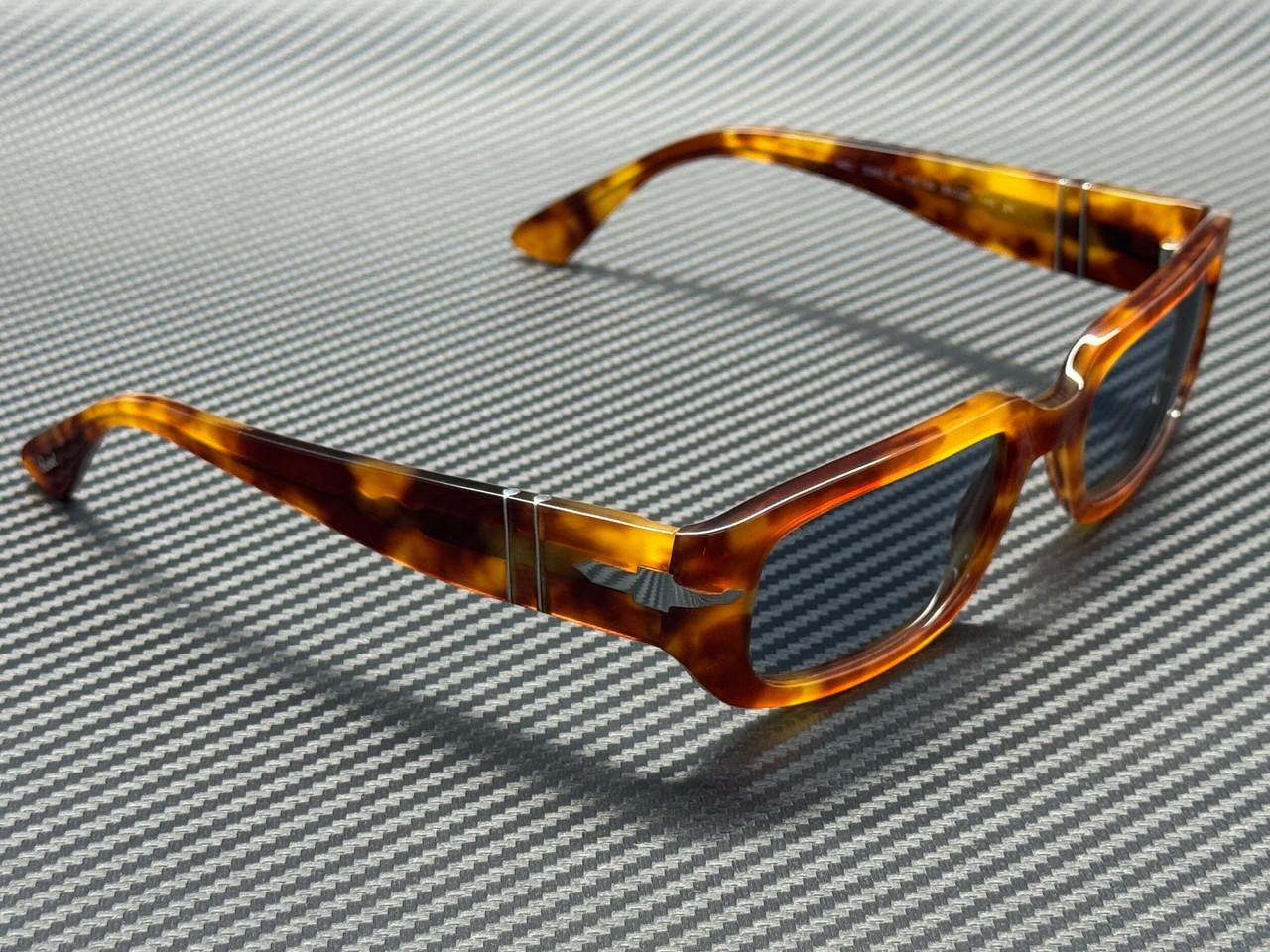 PERSOL PO3385S 106 56 Brown Tortoise Blue Unisex 55 mm Sunglasses