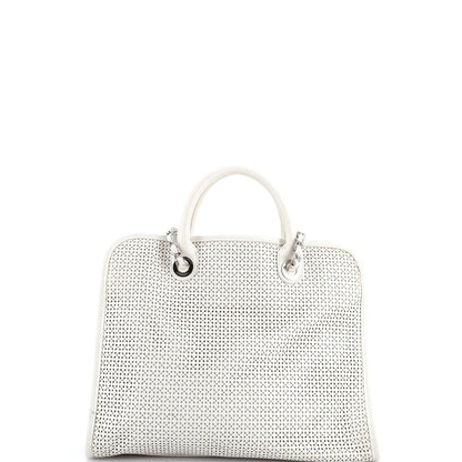 Chanel Up In The Air Convertible Tote Perforated Leather