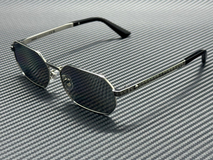 VERSACE VE2297 10006G Silver Grey Mirror Men's 54 mm Sunglasses