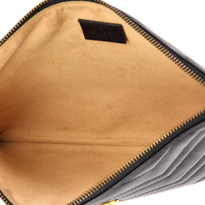 Gucci Gg Marmont Clutch Matelasse Leather