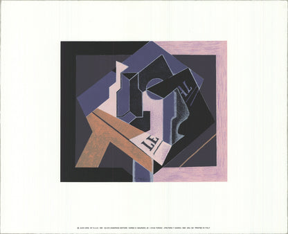 Juan Gris Fruit Bowl And Diary " Serigraph Cubism