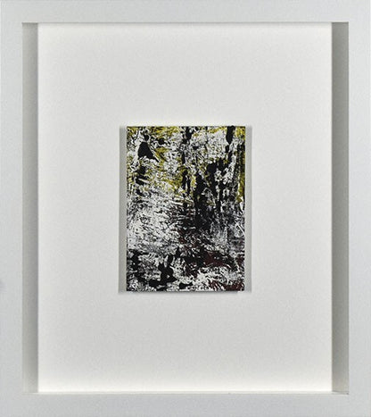 Steven Cox Oil On Paper Original Paintings Unique Work Abstract 2015 Yellow