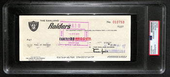 Al Davis Signed/Autographed 1977 Oakland Raiders