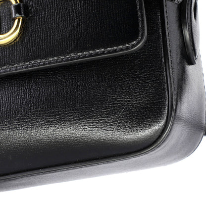 Gucci Horsebit 1955 Flap Pocket Camera Bag Leather Small