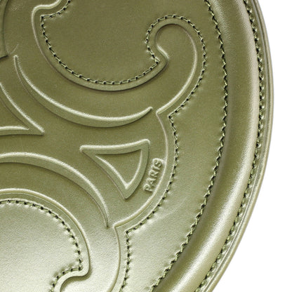 Celine Triomphe Oval Crossbody Bag Leather Mini