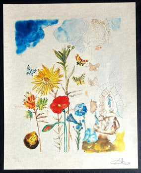 Salvador Dal Lithograph Coa Signed Op Numbered