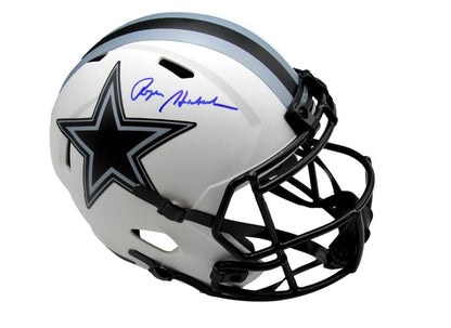 Roger Staubach Hof Autographed Full Size Lunar