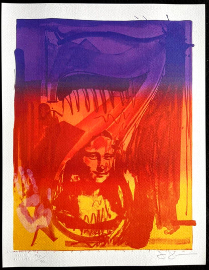 Jasper Johns Lithograph Signed COA Limited Numbered