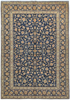 Vintage Wool Oriental Rug 9X13 Ft Floral